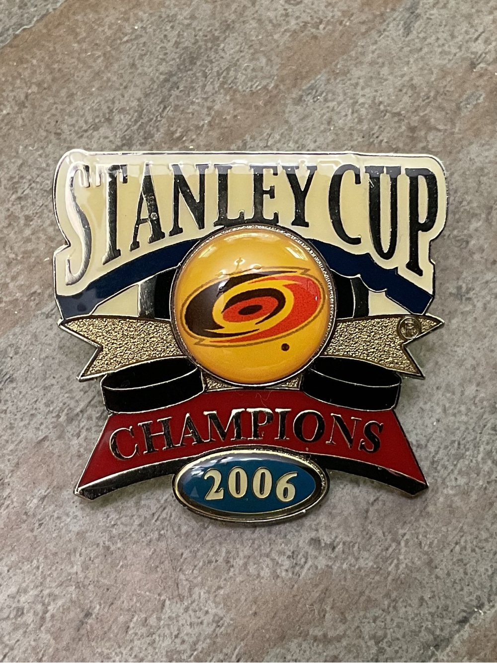 NHL Carolina Hurricanes 2006 Stanley Cup Champions Pin